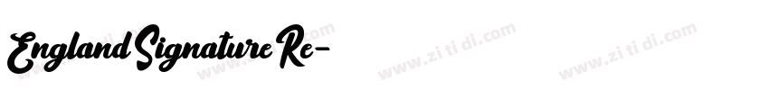 England Signature Re字体转换